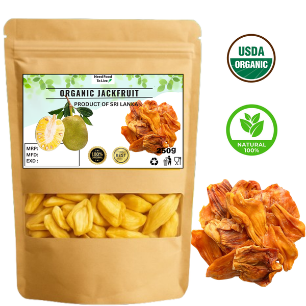 Organic Dried Jackfruit - 100% Pure Natural Premium Quality! - 100g
