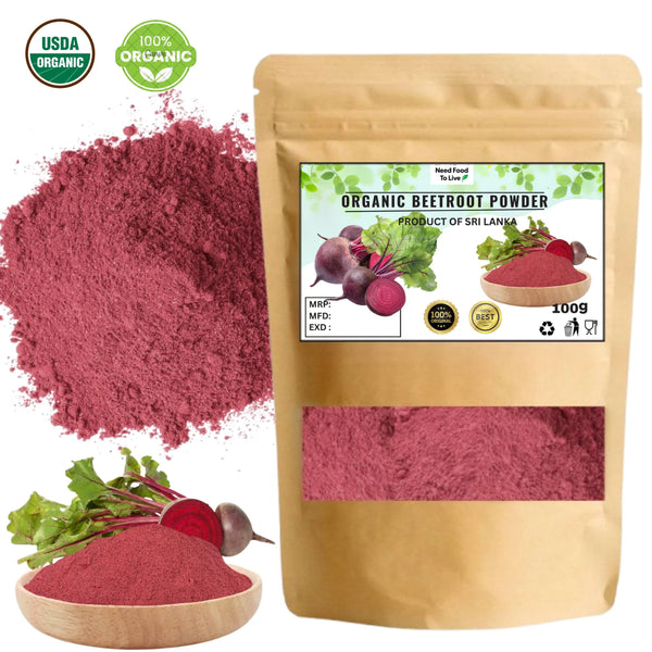 Organic Dried Beet Root Powder - 100% Natural Pure Premium Quality!