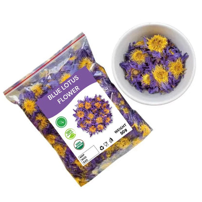 Organic Blue Lotus Flower Harbal Tea - 100% Natural Pure Premium Quality!