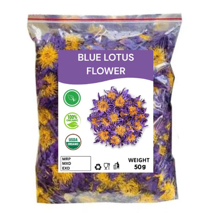 Organic Blue Lotus Flower Harbal Tea - 100% Natural Pure Premium Quality!