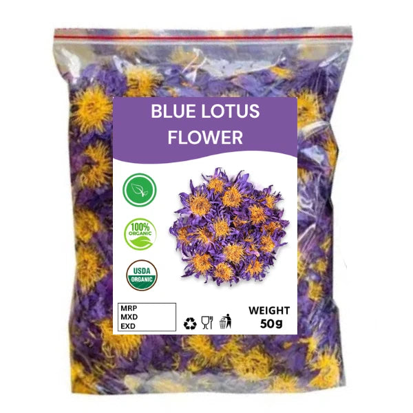 Organic Blue Lotus Flower Harbal Tea - 100% Natural Pure Premium Quality!