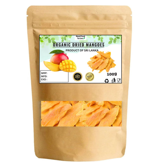 Organic Dried Mango Strips - 100% Natural Pure Premium Quality!